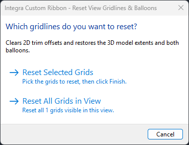 Which gridlines do you want to reset?