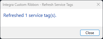 The Refresh Service Tags report